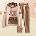 thumbnail image 2 of RTKFRFLM Christmas Girls Outfits Sets Winter Outfits 2 Piece Tracksuit Set Casual Pullover Hoodie Joggers Teen Student School Wear Athletic Outfit Casual Wear Clothing Sets,Size M/2, 2 of 7