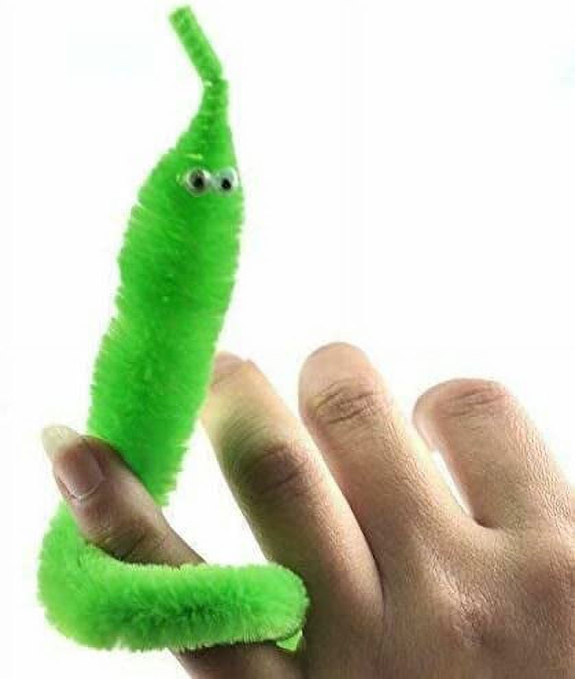 30 Pcs Magic Twisty Worm Wiggly Twisty Fuzzy Worms on a String Magic Worm Toys for Party Supplies