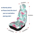 thumbnail image 4 of Yiaed Flamingo Print Car Seat Covers,Universal Auto Seats Protector Fits for Car,SUV Sedan,Truck,Automotive Seat Covers & Accessories(Two packs), 4 of 7