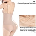 thumbnail image 4 of Joyshaper Women Bodysuit Shapewear Tummy Control Backless Straps Bodysuit Full Body Shaper with Built-in Bra Beige S, 4 of 5