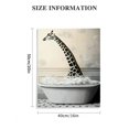 thumbnail image 3 of Acheng Funny Bathroom Decor Giraffe Animals Bathtub Poster Bathroom Wall Decor, Black and White Bathroom Decor, Black and White Art, Black and White Bathroom Wall Art, Giraffe Wall 16x20 in, 3 of 5