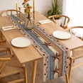 thumbnail image 3 of Western Texas Star Vintage Table Runner - 48 Inch Long, Kitchen Dining Table Runner Dresser Scarves, Retro Farmhouse Gray Brown Wooden Farmhouse Decor for Coffee Tables Wedding Party Banquet, 3 of 8