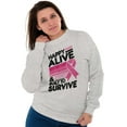 thumbnail image 3 of Happy Alive Built To Survive Warrior Women Crewneck Sweatshirt Brisco Brands L, 3 of 6