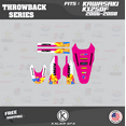 thumbnail image 4 of Kalair GFX Graphics Kit for Kawasaki KX250F (2006-2008) Throwback Series, 4 of 5