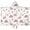 Pink Dinosaur and-1, variant on Pink Dinosaur Floral Pattern Hooded Bath Towel,50"x30" for Ages 3 To 12 Kids, Quick Dry Lightweight Soft Microfiber Hood Beach Towel Cover Up for Kids
