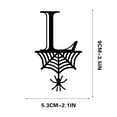 thumbnail image 1 of Spider Halloween Decoration Hang Tag Set with 26 Iron Letters 5.3 cm x 9 cm, Black Rope Included, 1 of 4