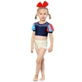 thumbnail image 5 of KAWELL Little Girls Two-Piece Summer Swimwear Role Play Bikini Swim Suit Toddler Tankini Red 3-10 Years, 5 of 6