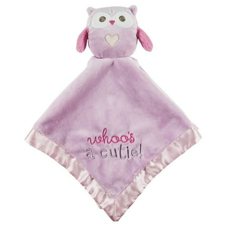 Plush Owl Blankie, Pink-Stepping Stones