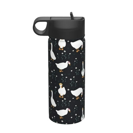 

Tideii Fashionable Goose for 18OZ Insulated Space Bottle Stainless Steel Water Cup with Straw Suitable for Outdoor Sports Unisex