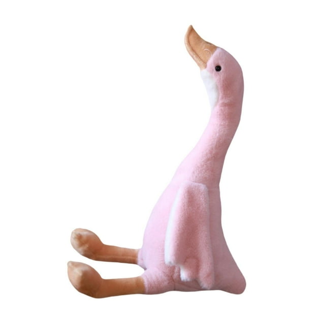 Muñeco de peluche de cisne, figura de cisne, juguete cómodo para decoración del hogar, muñeco de peluche suave, juguete de peluche para dormitorio, Rosa 35cm