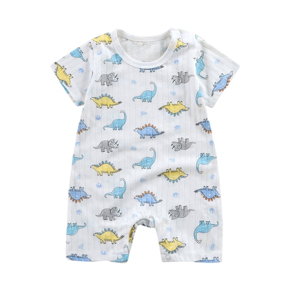 XXWXYD Baby Boys Girls All-Season Jumpsuits Rompers, Soft Breathable Cotton Bodysuit Outfits with Snap Closure, Cute Casual Playwear