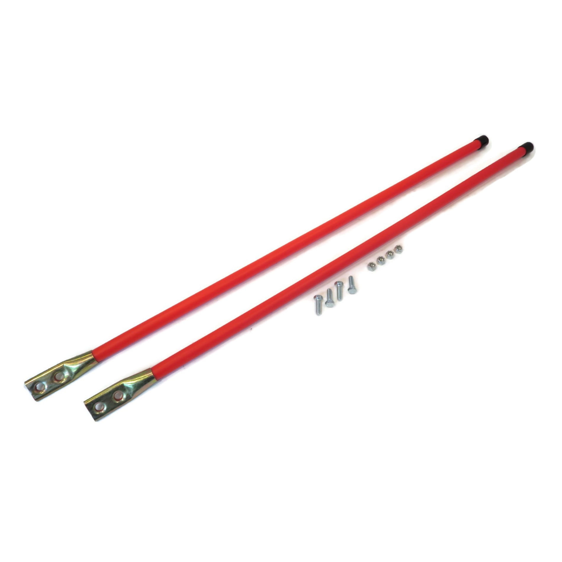 Two Pair Complete with Hardware P/N 62265 Western Red Universal Snow Plow Guide Stick Markers 