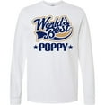 thumbnail image 3 of Inktastic Worlds Best Poppy Grandpa Long Sleeve T-Shirt, 3 of 5