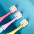 thumbnail image 3 of 3pcs Cute Candy Color Tooth Brushes Baby Kids Toothbrush Soft Fine Bristles Teeth Brush Children Oral Care Cleaning Tool, 3 of 5