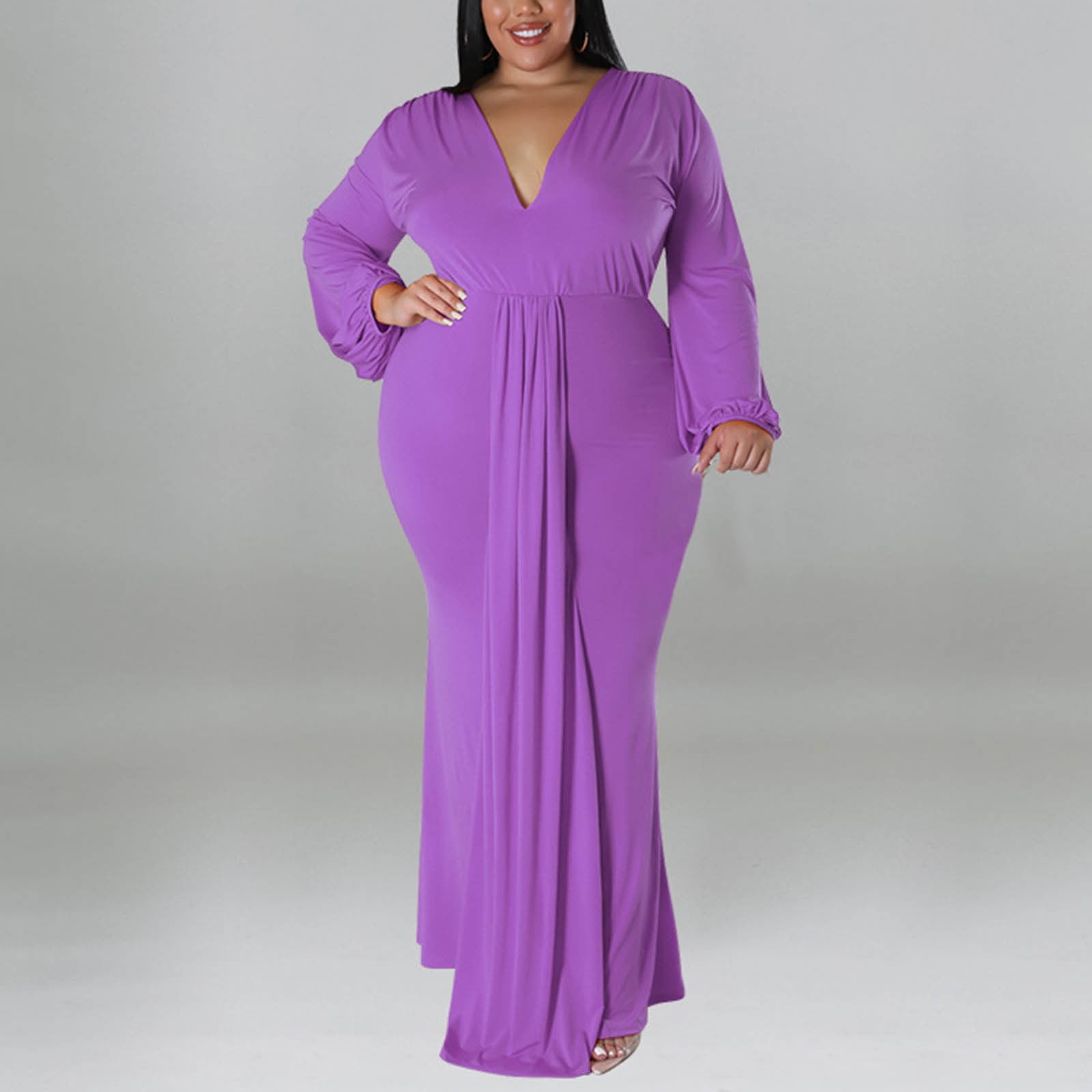 strapless open back dress Plus Size Purple Lace Prom Dresses A Line Evening Gowns Custom Color / US18W