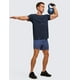 thumbnail image 3 of Camiseta CRZ YOGA ligera de manga corta para hombre azul marino M, 3 of 5