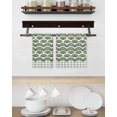 thumbnail image 3 of Sage Green Pine Leaves Kitchen Dish Towels for Drying Dishes Set of 2, Abstract Art Geometric Gray Plaid Waffle Weave Microfiber Hand Tea Bathroom Towels Quick Dry & Absorbent Towel 15.7x23.6, 3 of 7