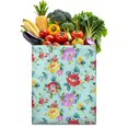 thumbnail image 1 of Watercolor Flower Pattern Reusable Shopping Bag - Durable & Washable Tote, 1 of 6