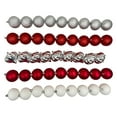 thumbnail image 1 of Décorations incassables Holiday Time, 45 unités, gris/rouge/argent/blanc, 1 of 5