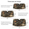 thumbnail image 5 of ALAZA Highland Cows Flower Windshield Sun Shade Car Foldable Sun Visor Block UV Rays Protector 57"x31.5", 5 of 8