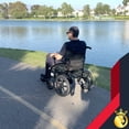 thumbnail image 2 of ComfyGO 6011 heavy-duty powered motorized electric power wheelchair, silver, 2 of 6