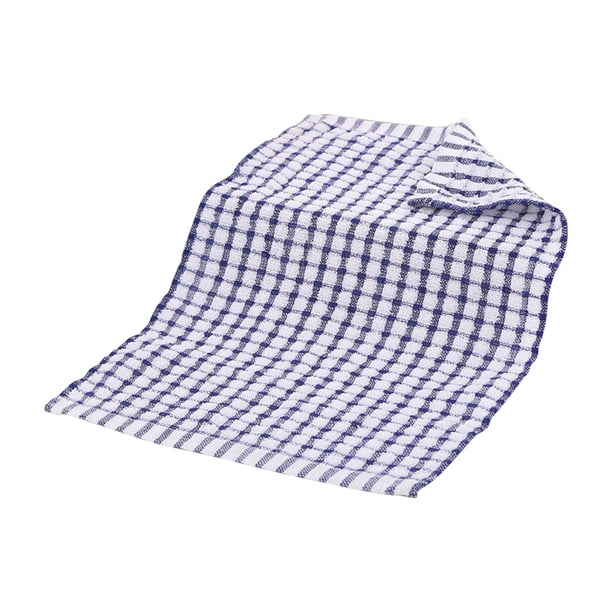 Yuarrent Paño para platos Algodón Secado rápido Toalla de cocina Absorbente Limpieza Té Trapo Cocina Plumero Toalla, Azul oscuro Suministros de limpieza para el hogar azul marino Yuarrent HA001820-05