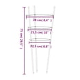thumbnail image 4 of vidaXL Garden Plant Supports with 3 Rings 5 pcs Green 75 cm Steel, 4 of 5