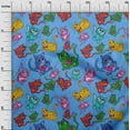 thumbnail image 2 of oneOone Polyester Lycra Medium Blue Fabric Kitten Cats Sewing Craft Projects Fabric Prints By Yard 56 Inch Wide-OSO, 2 of 4