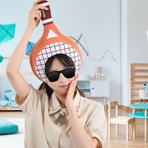 Segolike Tennis Racket Costume Hat Cute Plush Headwear for Cosplay Birthday Role Play