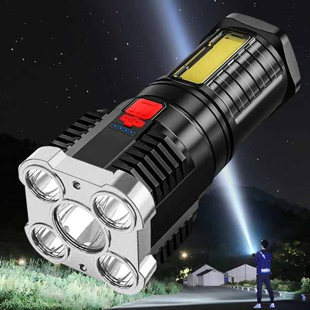 Linterna portátil de 500LM linterna de emergencia recargable por USB herramienta