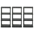 thumbnail image 1 of Gracious Living Unité de Rangement Légère Solide Knect-A-Shelf à 4 Tablettes, Lot de 3, 1 of 12