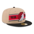 thumbnail image 3 of Men's New Era Tan/Black Portland Trail Blazers 2024 NBA Draft 59FIFTY Fitted Hat, 3 of 5