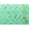 thumbnail image 1 of Ahgly Company Machine Washable Indoor Rectangle Abstract Turquoise Blue Modern Area Rugs, 5' x 7', 1 of 4