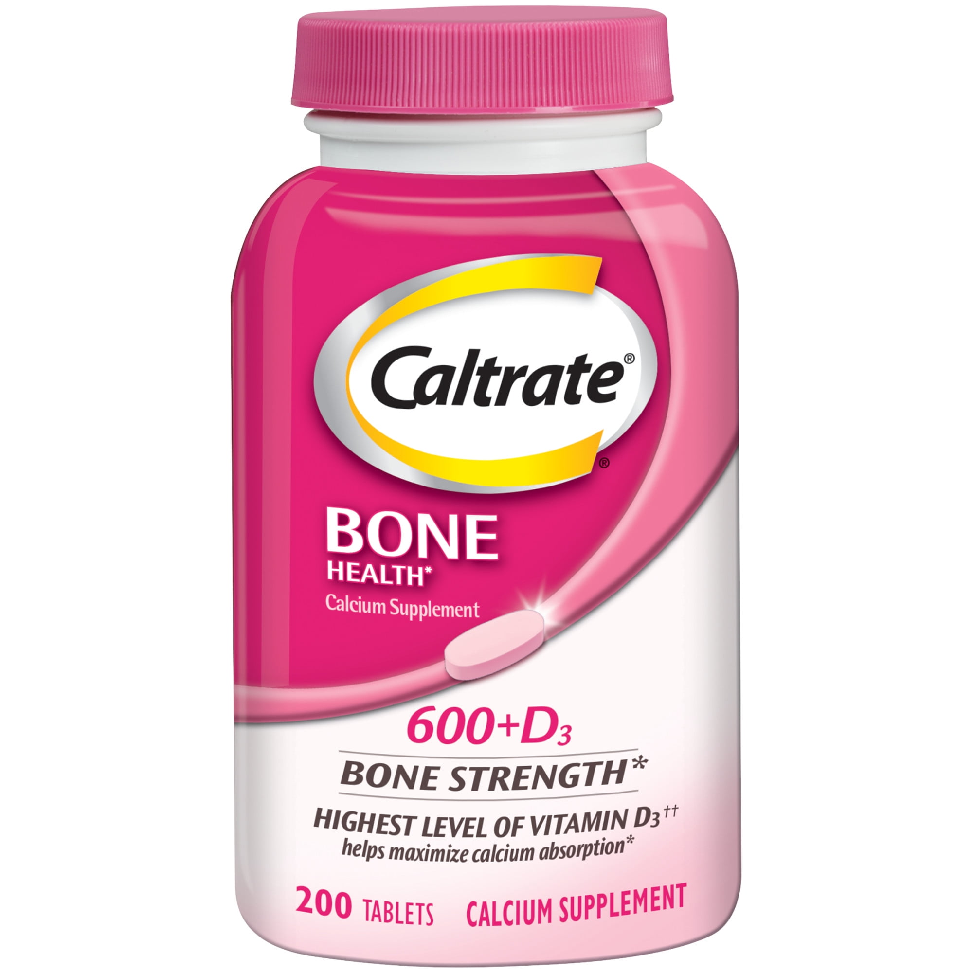 Caltrate 600 D3 Calcium And Vitamin D Supplement Tablets 200 Count 
