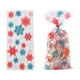 thumbnail image 3 of Nvzi 150 bolsas de celofán para dulces navideños, bolsas de celofán para golosinas navideñas con lazos para regalos de fiestas navideñas, rojo y azul, 3 of 4