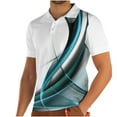 thumbnail image 2 of DDAPJ pyju Business Casual Polos Shirts for Men, Short Sleeve Digital 3D Printed Polos Shirts Big and Tall Mens Performance Moisture Wicking Golf Polos Shirt Lightweight Tennis Shirt Sky Blue XXXL, 2 of 3