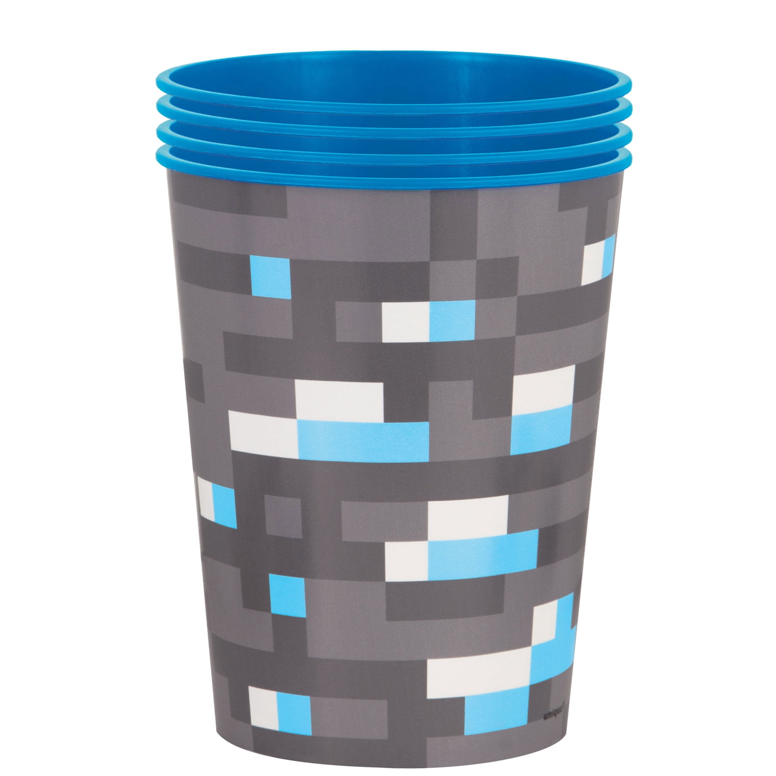 Minecraft 4 Count 16oz Multicolor Plastic Cup