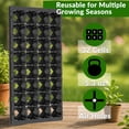 thumbnail image 3 of Gardzen Paquete de 10 Bandejas para Semillas de 32 Celdas, Bandeja Profunda de 5 cm para Plántulas, Bandejas Resistentes con Orificios de Drenaje, Compatible con Bandeja Estándar 1020, 3 of 6