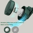 thumbnail image 2 of Portable Silent Mini Bladeless Electric Fan,Mini Waist Clip Fan,Adjustable 3-Speed Suspended Waist Fans,Suitable for Outdoor and Travel Office (White Green), 2 of 10