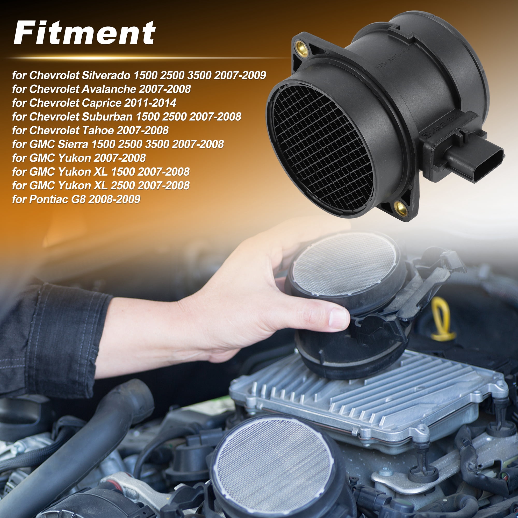 Unique Bargains Mass Air Flow Sensor Assembly for Chevrolet Vehicles