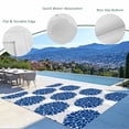 thumbnail image 3 of Dahlia Flower Outdoor Rug 4x6 Ft - Reversible Patio Rug Outdoor Camping Rugs, Farmhouse Botanical Blue Grey Floral Washable Indoor Outdoor Area Rugs, Non-Slip Outdoor Carpet Runner for Deck/Porch, 3 of 8