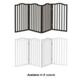thumbnail image 6 of PETMAKER 4-Panel Indoor Foldable Pet Gate for Stairs or Doorways (Brown), 6 of 7