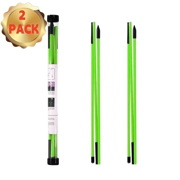 Youersen Golf Alignment Training Sticks 2-Pack - 48 Inch Practice Rods and Accessory
