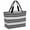 Navy Grey, variant on Purple Grey Stripe Beach Bag for Women, Large Breathable Mesh Beach Tote Bag, Minimalist Farmhouse Striped Sandproof Lightweight Travel Bags for Vacation Picnic Swimming Pool 15.7"x15.7"x9.1"