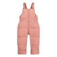 thumbnail image 5 of Toddler Baby Winter Ski Suit Long Sleeve Down Jacket Puffer Jumpsuit Overalls Windproof Warm Outerwear 2 Piece Snowsuit, Watermelon Red, 2 Years, 5 of 7