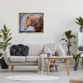 thumbnail image 2 of Stupell Farmhouse Horses Cuddle Nature Landscape Animals & Insects Photography Gold Floater Framed Art Print Wall Art, 2 of 6