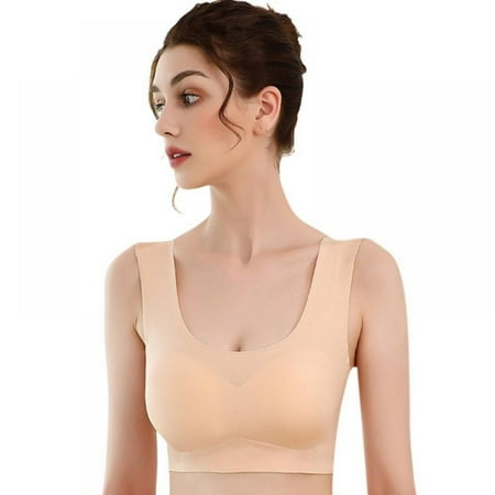 

Women Thin Bra Push Up Bra Back Hollow Bra Yoga Sports Bra Seamless Vest Bra Sleep Bra Underwear Wire Free Bra