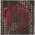 thumbnail image 6 of SAFAVIEH Wyndham Kirsteen Floral Area Rug, Charcoal/Red, 4' x 6', 6 of 9