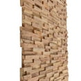 thumbnail image 3 of vidaXL 3D Wall Cladding Panels 10 pcs Solid Teak 10.8 ft, 3 of 3