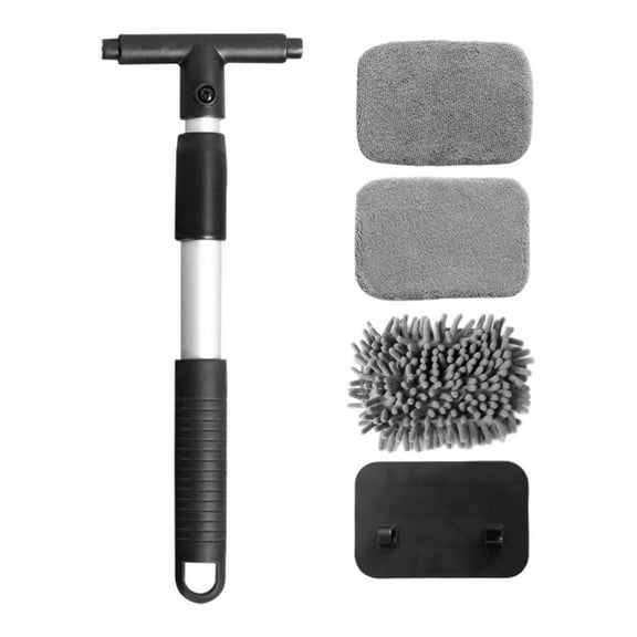 yotijay Windshield Cleaner Tool with Extendable Handle Multifunctional Car Detailing Rectangle